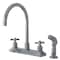 Kingston Brass KS8791ZX Millennium Centerset Kitchen Faucet, Polished Chrome KS8791ZX - alternate 1